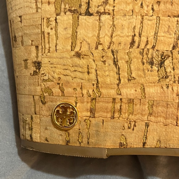 Tory Burch sling back open toe wedges size 10 - Picture 2 of 6